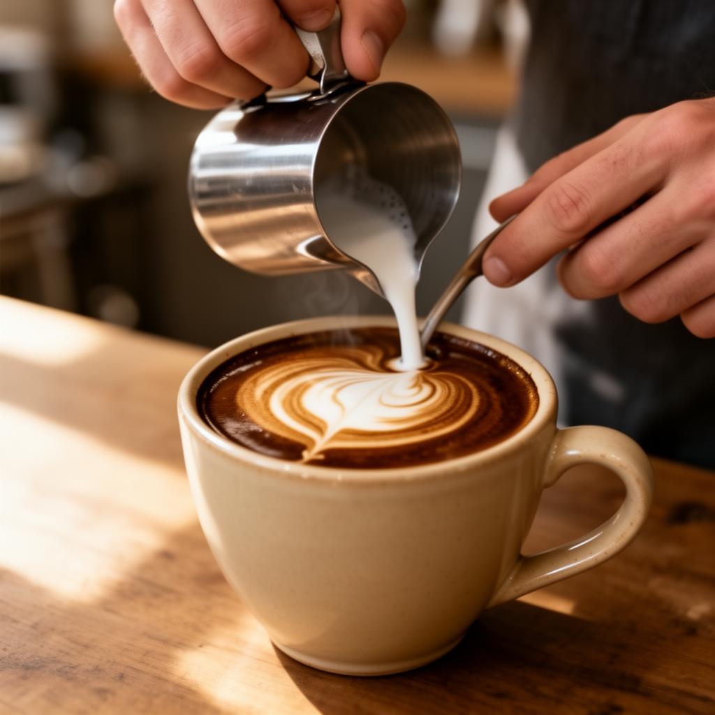 Latte art chez M48